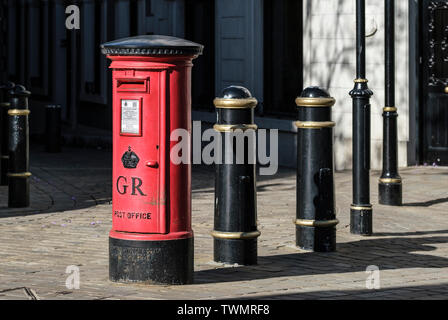 Casella postale su Main Street, Gibilterra Foto Stock