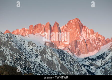 Mt. Whitney Sunrise, Lone Pine California Foto Stock