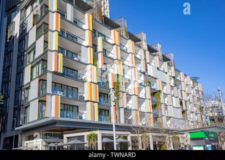 Appartamenti Residenziali a Barangaroo sviluppo urbano nel centro di Sydney, Nuovo Galles del Sud, Australia Foto Stock