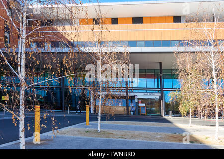 Ingresso principale a Tamworth ospedale , Hunter New England District, NSW Australia. Foto Stock