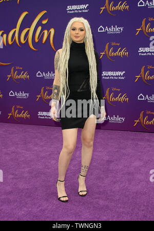 Disney's Live- azione "Aladdin" Premiere detenute a El Capitan Theater di Hollywood, in California. Dotato di: Zhavia Ward dove: Los Angeles, California, Stati Uniti quando: 21 maggio 2019 Credit: Adriana M. Barraza/WENN.com Foto Stock