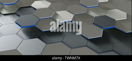 Nido di titanio abstracy sfondo con luce colorata Foto Stock