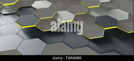 Nido di titanio abstracy sfondo con luce colorata Foto Stock