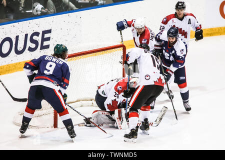 2019 Ice Hockey Classic Melbourne Australia Foto Stock