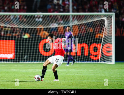 Il Cairo, Egitto. Il 21 giugno, 2019. Mahmoud Alaaeldin Mahmoud Ibrahim d'Egitto durante la Coppa d'Africa delle Nazioni match tra Egitto e Zimbabwe a Il Cairo International Stadium di Ulrik Pedersen/CSM/Alamy Live News Foto Stock