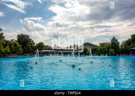 Fontana Canterina nel parco centrale di Plovdiv, Bulgaria. Foto Stock