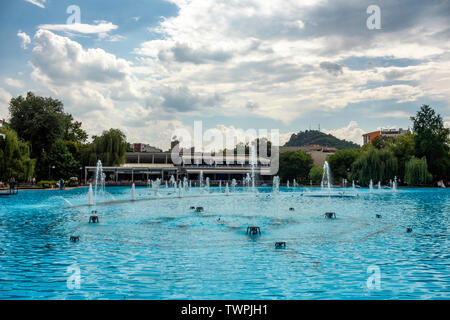 Fontana Canterina nel parco centrale di Plovdiv, Bulgaria. Foto Stock