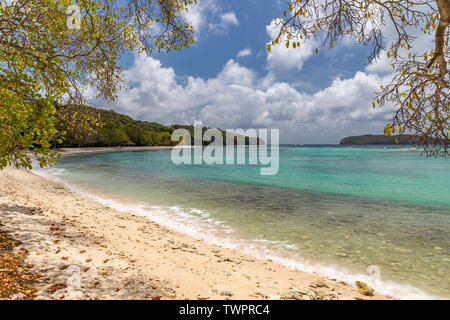 Saint Vincent e Grenadine, Britannia Bay beach, Mustique Foto Stock