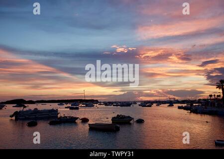 Tramonto a Porto Cesareo Foto Stock