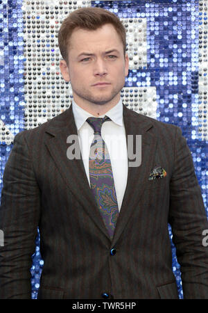 20 maggio 2019 - Londra, Inghilterra, Regno Unito - Taron Egerton frequentando Rocketman UK Premiere, Luxe Odeon Leicester Square Foto Stock