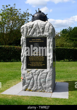 Il Royal Naval Patrol memoriale di servizio presso il National Memorial Arboretum, Alrewas, Staffordshire, England, Regno Unito Foto Stock