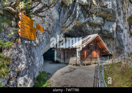 Aescher, Ebenalp, Wasserauen, Appenzell Innerrhoden, Svizzera, Europa Foto Stock