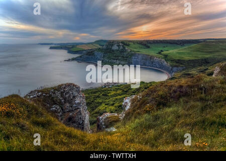 Chapman's Pool, Worth Matravers, Isle of Purbeck, Dorset, Inghilterra Foto Stock