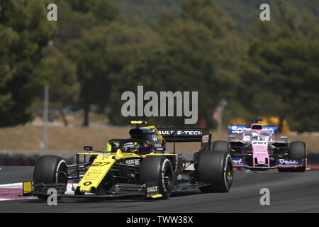 Le Castellet, Var, Francia. Il 23 giugno, 2019. Renault Driver Nicolas Hulkenberg (SWE) in azione durante la gara di Formula Uno francese Grand Prix al circuito del Paul Ricard a Le Castellet - Francia.Lewis Hamilton ha vinto il francese Grand Prix Credit: Pierre Stevenin/ZUMA filo/Alamy Live News Foto Stock