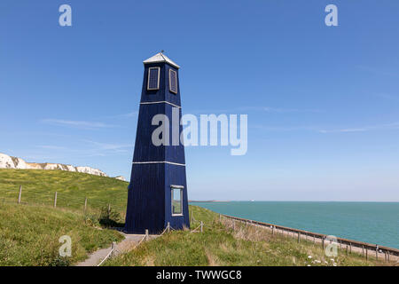 Samphire Hoe Tower Foto Stock