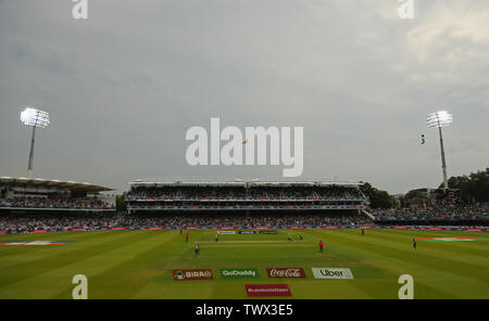 Londra, Inghilterra. 23 giugno 2019: una vista generale durante il Pakistan v Sud Africa, ICC Cricket World Cup Match, al Lords, Londra, Inghilterra. Foto Stock