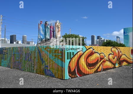 Pareti Wynwood Foto Stock