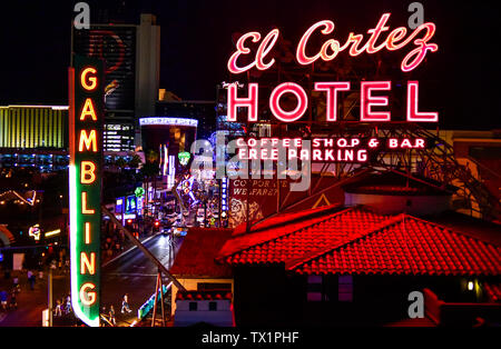 Il El Cortez, hotel e casino in Downtown Las Vegas Foto Stock