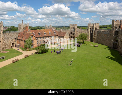 Castello di Framlingham, Suffolk, Inghilterra, Regno Unito Foto Stock