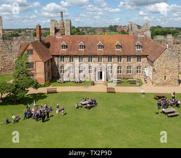 Castello di Framlingham, Suffolk, Inghilterra, Regno Unito Foto Stock