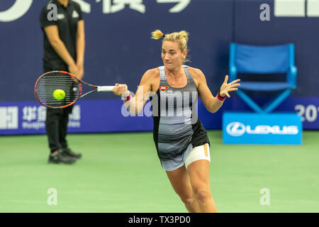 Timia Babos, un famoso ungherese di tennis femminile player. Foto Stock