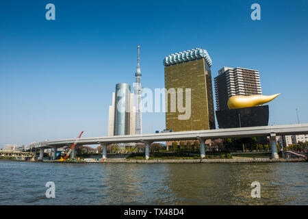 Giappone, Tokyo, Asakusa, skyline di Tokyo Skytree Foto Stock