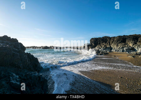 Traeth Llydan nei pressi di Rhosneigr su Anglesey North Wales UK Foto Stock