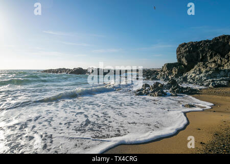 Traeth Llydan nei pressi di Rhosneigr su Anglesey North Wales UK Foto Stock