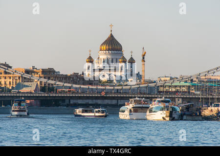 La Russia a Mosca, la Cattedrale di Cristo Salvatore Foto Stock