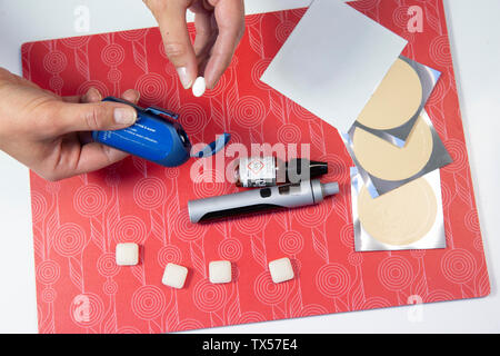 Prodotti sostitutivi della nicotina Foto Stock