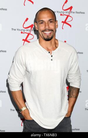 Burbank, CA. Il 23 giugno, 2019. Bryton James presso gli arrivi per il giovane e l'agitato Fan Club Pranzo, Burbank Convention Center, Burbank, CA 23 Giugno 2019. Credito: Priscilla concedere/Everett raccolta/Alamy Live News Foto Stock