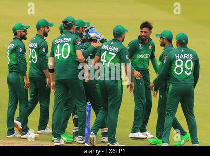 Londra, Inghilterra. 23 giugno 2019: Il Pakistan v Sud Africa, ICC Cricket World Cup Match, al Lords, Londra, Inghilterra. Foto Stock