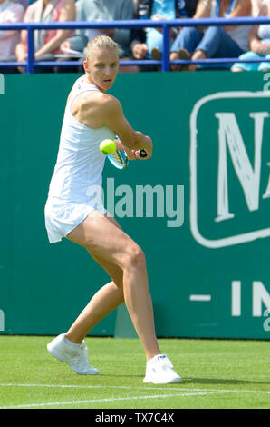 KAROLINA PLISKOVA (CZE) a Eastbourne, Regno Unito. Il 24 giugno 2019. Natura Valle internazionali di tennis in Devonshire Park. Foto Stock