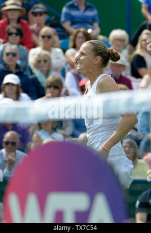 KAROLINA PLISKOVA (CZE) a Eastbourne, Regno Unito. Il 24 giugno 2019. Natura Valle internazionali di tennis in Devonshire Park. Foto Stock