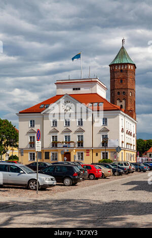 Il municipio di Pultusk, Polonia Foto Stock