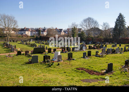 Le tombe e il cimitero di cui Canford cimitero, Bristol Foto Stock