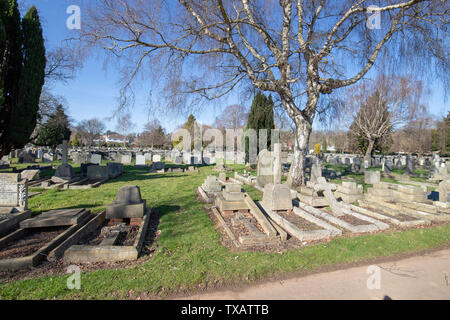 Le tombe e il cimitero di cui Canford cimitero, Bristol Foto Stock