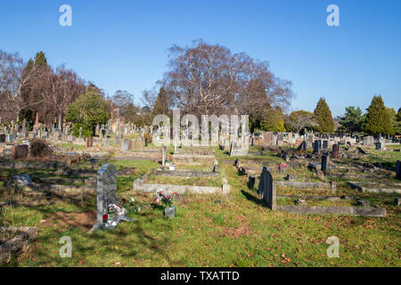 Le tombe e il cimitero di cui Canford cimitero, Bristol Foto Stock