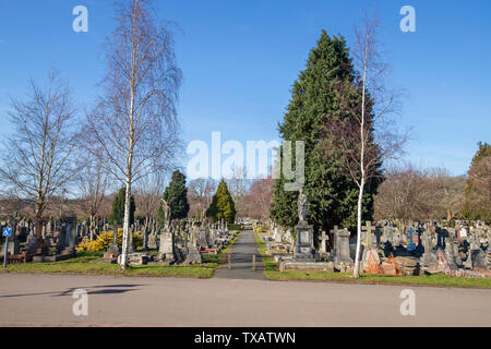 Le tombe e il cimitero di cui Canford cimitero, Bristol Foto Stock