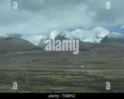 Sichuan-Tibet scenario di equitazione Foto Stock