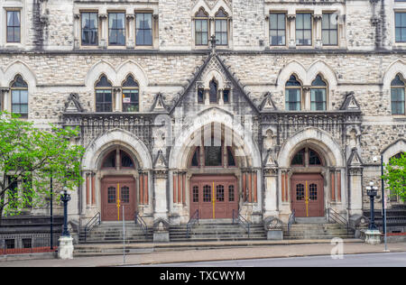 Ingresso al Ufficio federale la costruzione di casa doganale ora utilizzato come Stati Uniti tribunale fallimentare Nashville Tennessee. Foto Stock