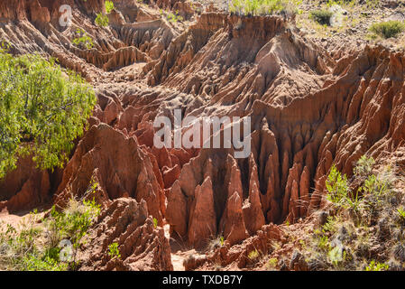 Trekking nel bellissimo canyon Torotoro, Torotoro, Bolivia Foto Stock