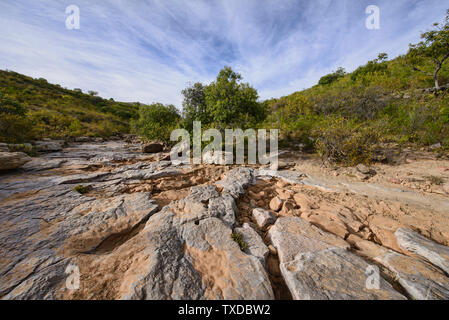 Trekking nel bellissimo canyon Torotoro, Torotoro, Bolivia Foto Stock