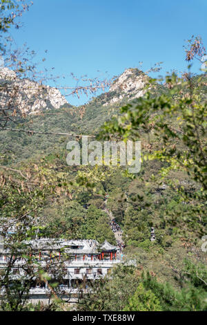 Il Monte Taishan Scenic Area Foto Stock