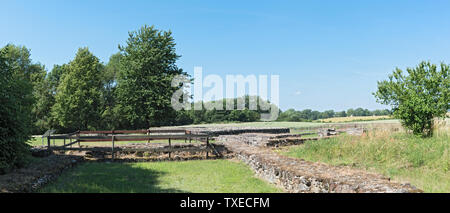 Castello abbandonato arnsburg a muschelheim nel wetterau Hesse in Germania Foto Stock