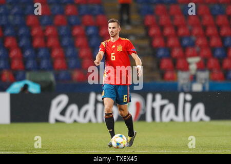 Fabian Ruiz (ESP), 22 giugno 2019 - Calcio : UEFA Europei Under-21 Championship 2019 Group stage match tra Under-21 Spagna 5-0 sotto-21 Polonia allo Stadio Renato Dall'Ara, Bologna, Italia. (Foto di Mutsu Kawamori/AFLO) Foto Stock