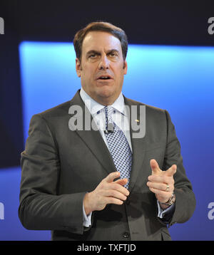 Mark Reuss, presidente della General Motors, parla a nord Americaat il 2012 North American International Auto Show il 9 gennaio 2012 a Detroit, Michigan. UPI/Brian Kersey Foto Stock