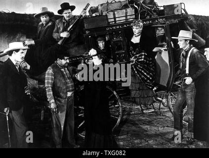 Stagecoach Anno : 1939 USA Direttore : John Ford John Wayne Claire Trevor John Carradine, George Bancroft, Andy Devine, Louise Platt, Donald Meeke Foto Stock