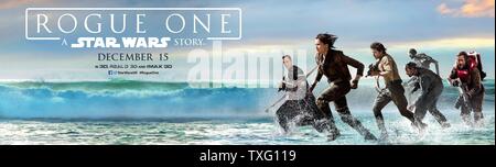 Rogue uno: Star Wars Storia Anno : 2016 USA Direttore : Gareth Edwards Poster (UK) Foto Stock