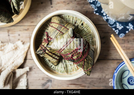 Dragon Boat Festival gnocchi fatti a mano Foto Stock